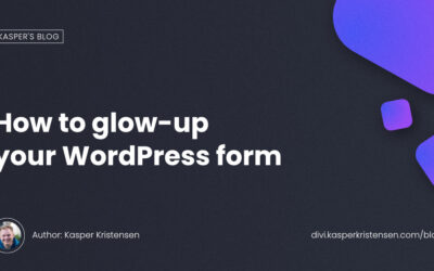 How to glow-up your WordPress form